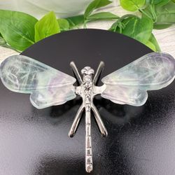 Crystal Fluorite Dragonfly