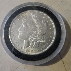 1921. Morgan Silver Dollar No Mint Mark Exel Cond