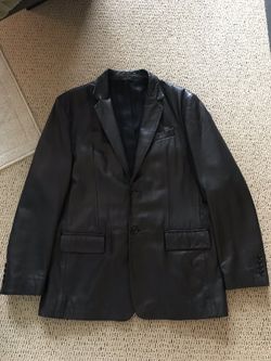 Leather sport coat Banana Republic