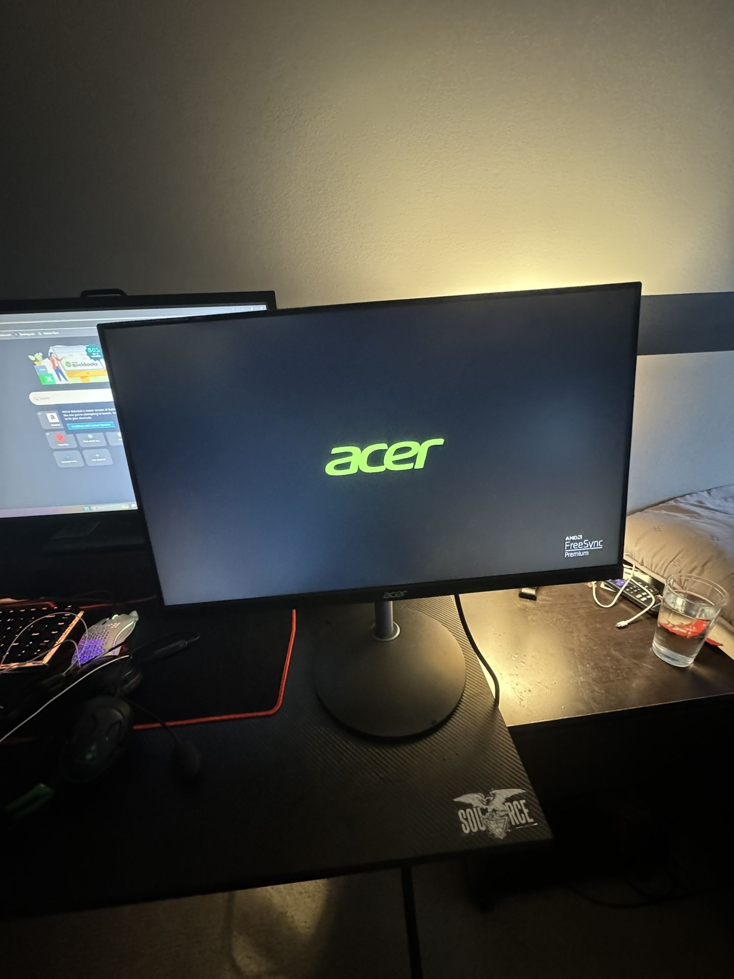 Acer - Nitro 23.8" IPS LED FHD 180hz  Gaming Monitor  (HDMI 2.0, Display Port)