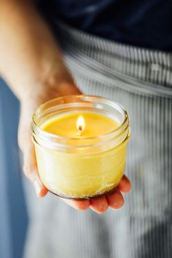 Homemade candles from 10.00 to 25.00