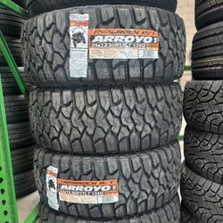 Lt33x12.50r17 ARROYO MT NEW TIRES ALL 4 INSTALLED AND BALANCED INCLUDED 