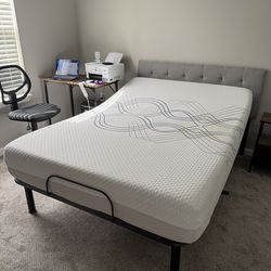 Adjustable bed frame and sealy mattress