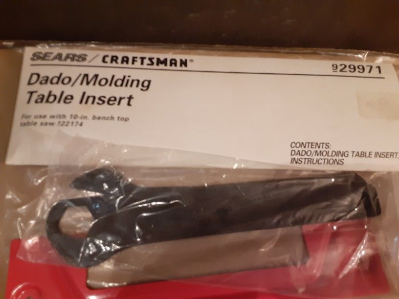 Sears Craftsman Dado / Molting For 10" Table Saw