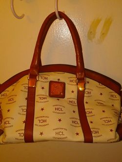 HCL. Hamd made leather purse