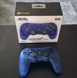 Retro Fighters Defender Pro Wireless Gamepad Ocean Blue