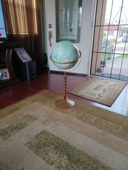 Vintage Replodge 12 Inch Diameter Globe World Ocean Series