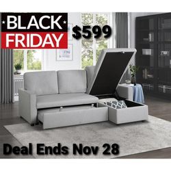 Sleeper SECTIONAL WIGH STORAGE ! HURRY IN 