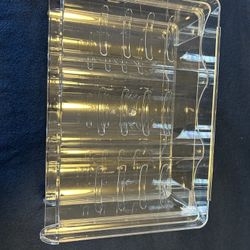 Clear Stackable  Rack   2 Tier -hold 6 Bottles 