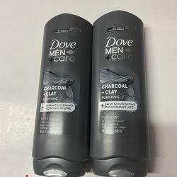 Dove Charcoal + Clay Body Wash Set