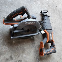 RIDGID Saw, Son Los 2 De Batería, 