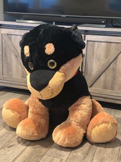 Giant stuffed Rottweiler Dog