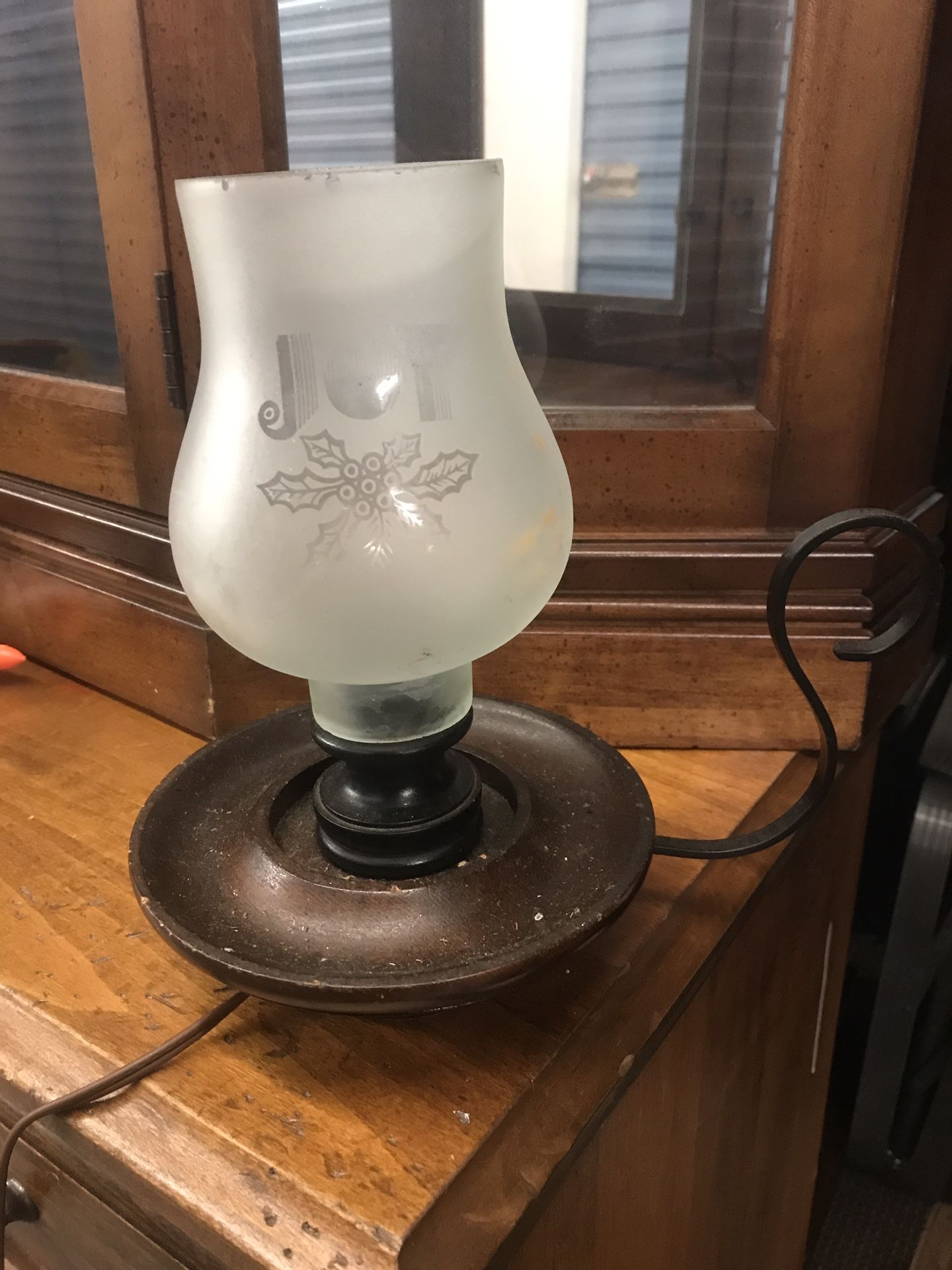 Antique electric Christmas lamp