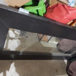 Giant Mirror With Black Frame