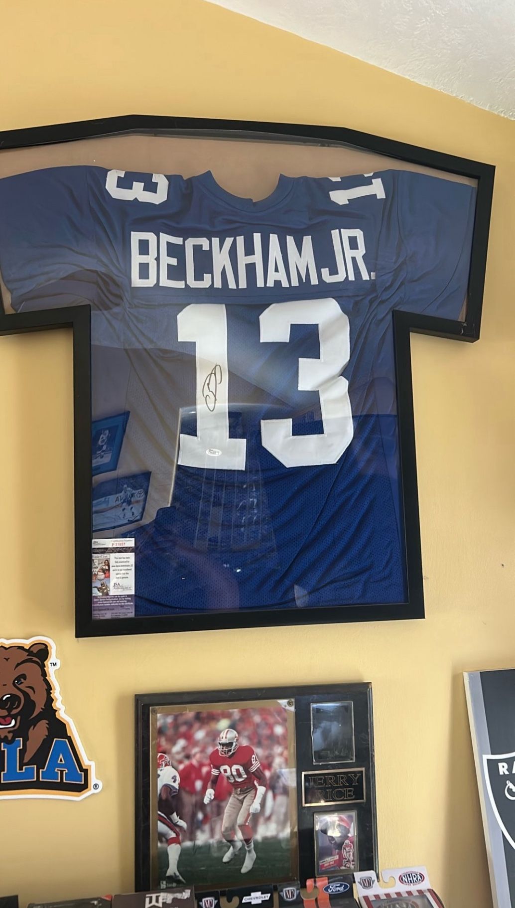 Odel Beckham JR Signed And Framed Jersey
