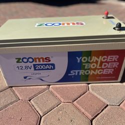 12.8 Volt Zooms Lithium Iron Phosphate Deep Cell
