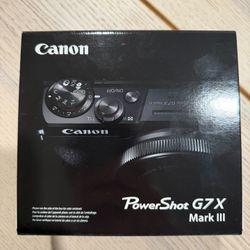 canon powershot g7x mark iii black new