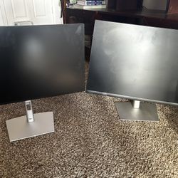 3- 24” Dell Swivel Monitors 