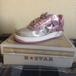 Bape Star Pink Transparent Shoes