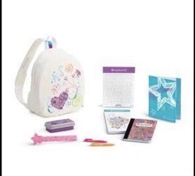 American Girl  Doodle Backpack Set