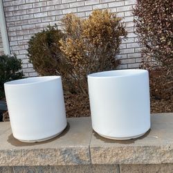 Ceramic planter Pots PEACH & PEBBLE GREAT CONDITION 