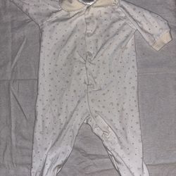 White and yellow star onesie super soft