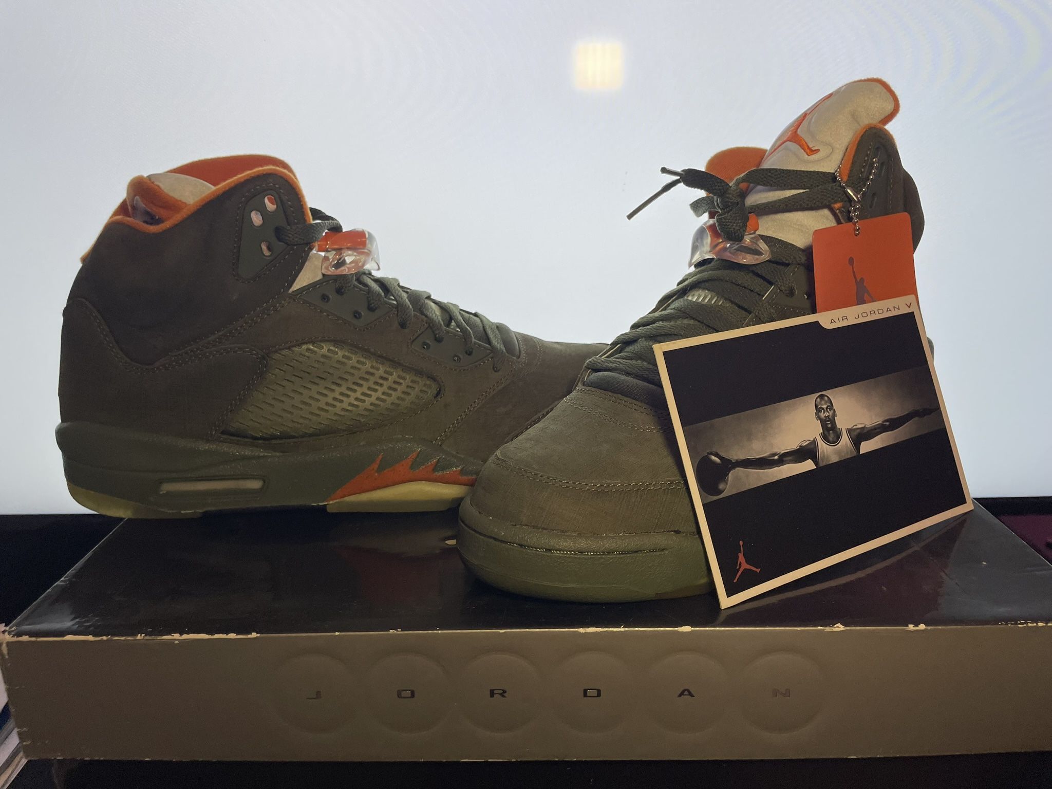 Size 12 Jordan 5 olive 2006 deadstock brand new 