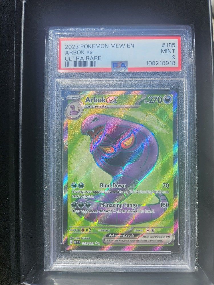ARBOK EX PSA 9 POKEMON CARD