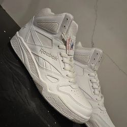 Reebok Men's Royal Bb4500 Hi Fashion Sneaker, White/Steel, 10.5 M US