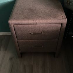 Brown bulky night stand