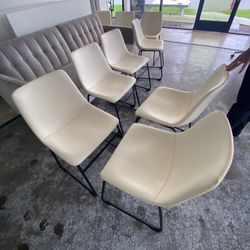 White Office Chairs-priced Each 