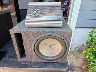 12" subwoofer with ported box and amp