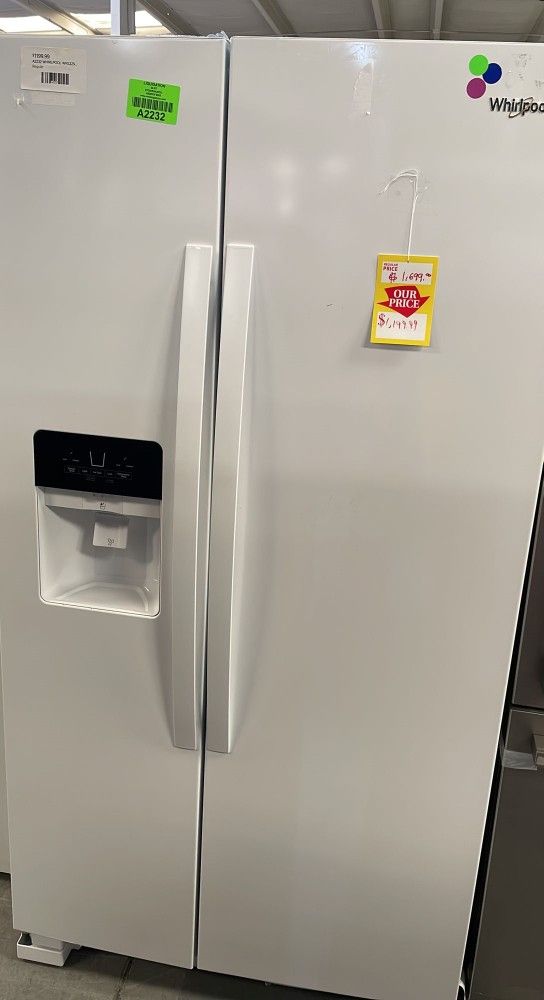 WHIRLPOOL WRS325SDHW 24.5-cu ft Side-By-Side Refrigerator 0PKYI