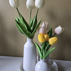 Tulip Center Piece  Faux Deco