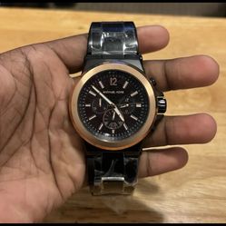 Michael Kors New Watch Black & Bronze MK8932