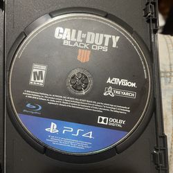 Call of duty Black ops 4 ps4
