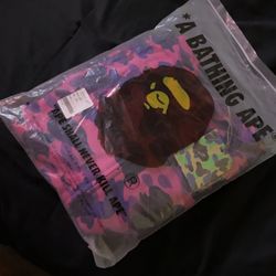 Small Purple Bape Hoodie 