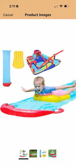 Inflatable water slides