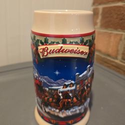 Budweiser 2003 Holiday Stein Old Towne Holiday Collector Beer Mug CS560