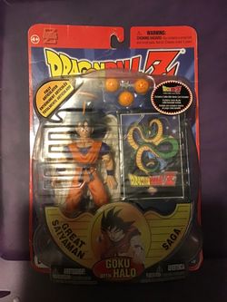 2002 Dragon Ball Z - Goku with Halo - Great Saiyaman Saga Action Figure UNOPENED