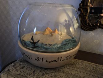 Glass Blown Globes ...Various Countries Inside