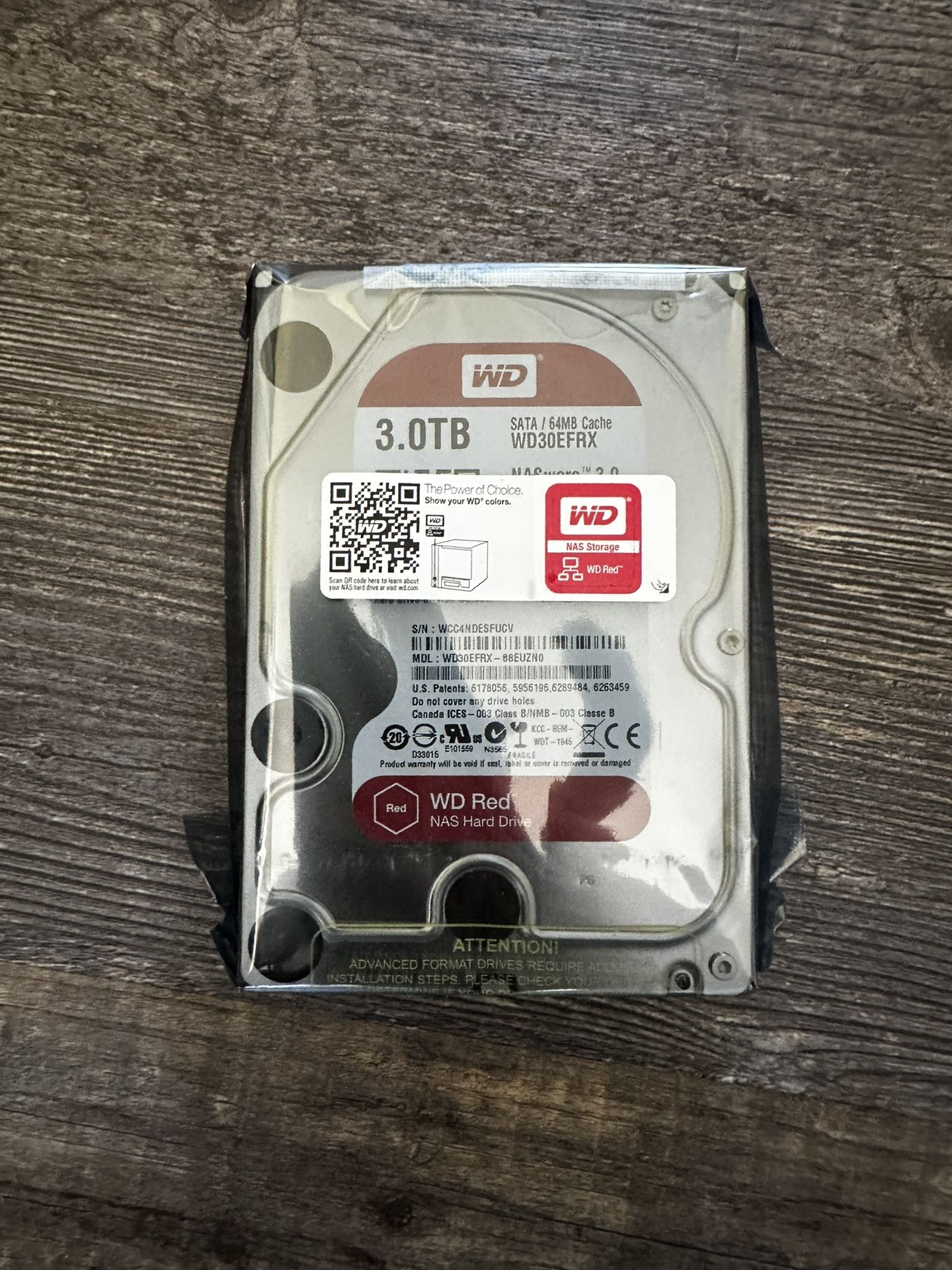 Western Digital WD30EFRX 3TB SATA3 Hard Disk drive