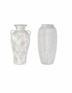 Brand New Costco Elements Rustic Ceramic Vase, 2 pack
