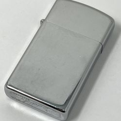 Vintage 1974 Zippo Slim Polished Plain Lighter - Bradford