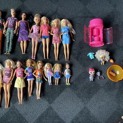 Barbie lot - 15 Dolls & sets plus accessories