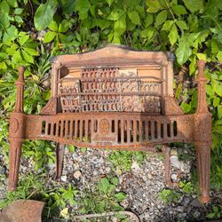Antique Lawson No 310 Cast Iron Fireplace Grate