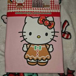 Hello Kitty Gingerbread Shower Curtain 