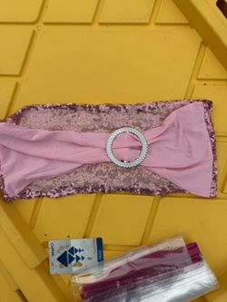 25 Pink Sequence, Bowtie Chair