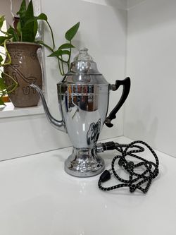 Vintage Anchor Ware Electric Percolator Coffee Pot Made in USA