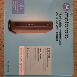 Motorola Modem and Router